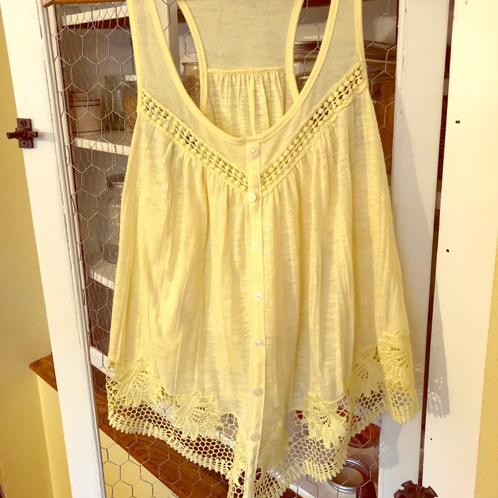 Yellow Cotton tank